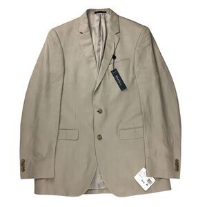 Kenneth Cole Linen Blend Two-Button Sport Blazer Jacket Coat Men Size 38L